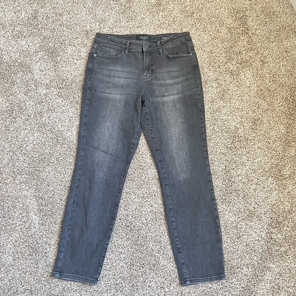 Judy Blue Charcoal Boyfriend Fit Jeans